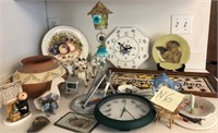 703 - CLOCKS, FIGURINES, PLATES & MORE (N6)