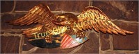 Gold Eagle with Shield and Arrows wall mount