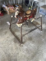 vintage child’s bouncy horse