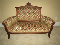 Vintage Ornate Couch Damage to Upholstery