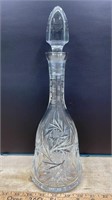 Pinwheel Crystal Decanter (14.5"H).  NO SHIPPING