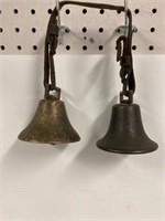 Two 3.5” brass bells