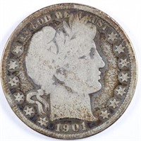 1901-O Barber Half Dollar - Full Rim