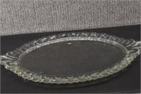 Imperial Glass Candlewick Oval Glass Tray