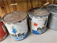 (2) Dutch Boy Paint Cans