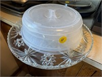 2 Microwave Plate Covers & glass tray