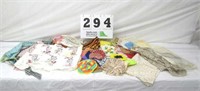 Lot of Kitchen Linens - Aprons, Table Covers,