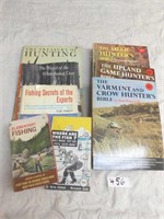 Fishing and Hunting Books 1960's