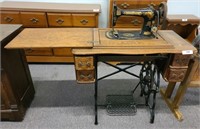 Antique singer treadle sewing machine