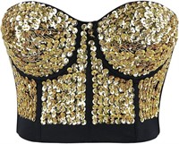 Alivila.Y Fashion Womens Rhinestone Punk Goth Bra