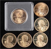 2000-P,D,S Golden Dollars (4) PROOF, (2) UNC