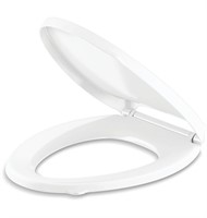 KOHLER Drift Tab Plastic White Toilet Seat