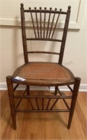 Wooden Chair w Cain Seat 32x17