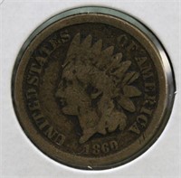 1860 INDIAN HEAD PENNY  VG