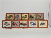 10 OLD TIMERS 3D ANTIQUE CAR ADVERTISMENTS