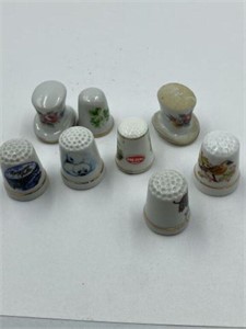 VINTAGE COLLECTOR THIMBALLS (8 PIECES)