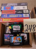 (11) Sega Genesis Games - Jeopardy, Sonic, Asterix