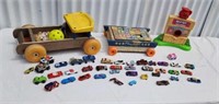 Hot wheels cars old toys wooden blocks and more