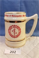 Bunting Pottery Texas College Beer Stein