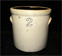 Stoneware #2 crock with handles