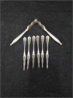 Group of silver plated utensils