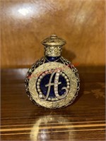 Cobalt Blue Wrapped Glass Perfume Bottle (living