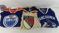 3 chandails NHL XL  jerseys