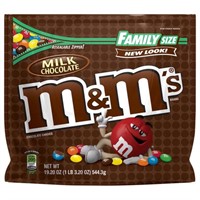M&M's Milk Chocolate Candy Family Size, 544g