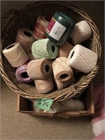 crochet thread, lg lot