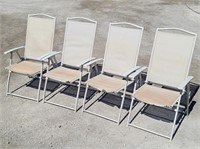 (4) Folding Lawn Chairs
