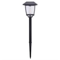 Lincoln 14 Lumens Solar Black Led Path Light