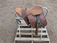 English Riding Saddle & Stand