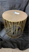 Gold Toned Side Accent table
