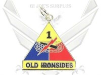 5 New Military Army 1st Armored Ironside Charm 4B1