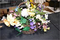 faux flower basket
