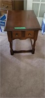 Wood side table