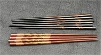 Vintage Japanese Lacquered Chop Sticks