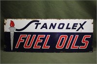 Stanolex Fuel Oils Sign, Approx 40"x15"