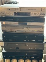 (6) DVD/VCR PLAYERS INCLUDING SANYO, MAGNAVOX,