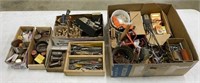 Box of Assorted Hardware and Tools