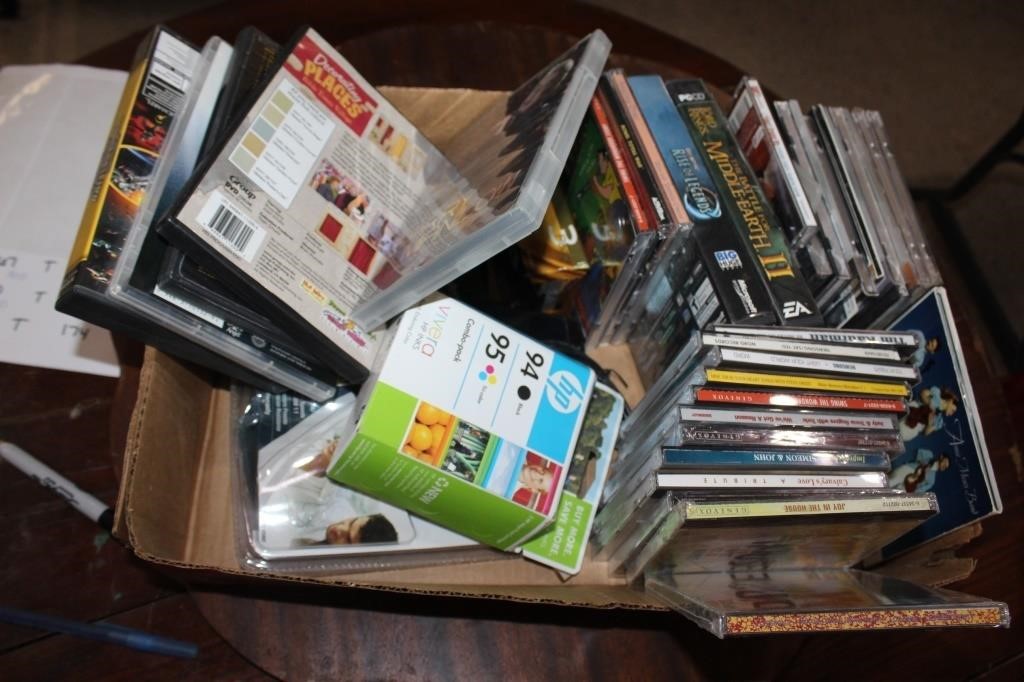 Misc Lot CDs, Games, etc.