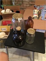 Asst of jars, jugs, etc