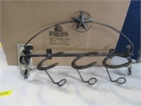 New Wall Metal Spur 3Bottle Wine Holder 2of2 $99