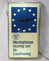 Vintage Westinghouse Htg & A C Adv Lighted Clock