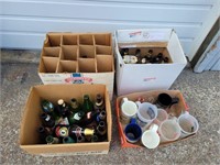 40+ Vintage Beer Bottles & Beer Mugs