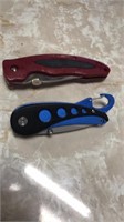Red and blue knives