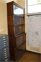 5 Stack Antique Oak Barrister Bookcase