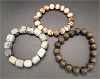 (XX) Beaded Stone Stretch Bracelets