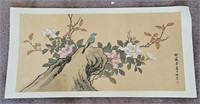 VINTAGE CHINESE BIRD & FLOWER ART 60