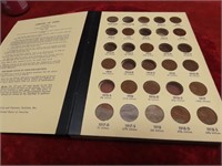 1909-1940(61) Lincoln Cents US coins Brown book.